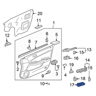 Honda OE - Front Left Door Window Switch
