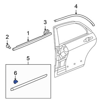 Honda OE - Front Door Molding Clip