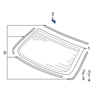 Honda OE - Back Glass Clip
