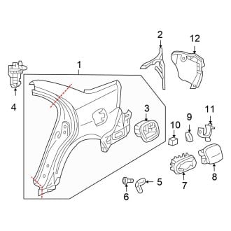 2007 Honda Accord Oem Quarter Panels & Parts — Carid.com