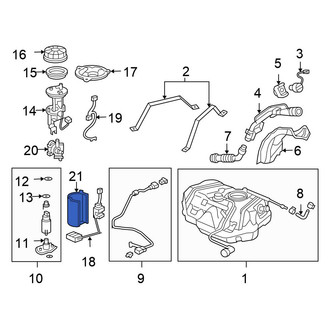 Honda OE - Upper Fuel Pump Housing