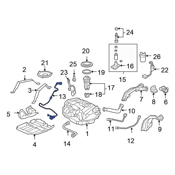 Diesel Fuel Injector Hose