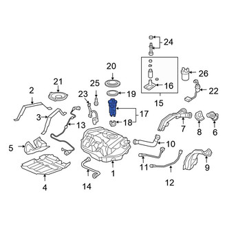 Honda OE - Upper Fuel Pump Housing