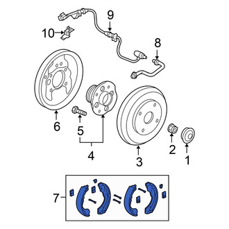 Honda OE - Rear Drum Brake Shoe