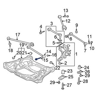 Honda OE - Front Lower Forward Suspension Control Arm Bolt