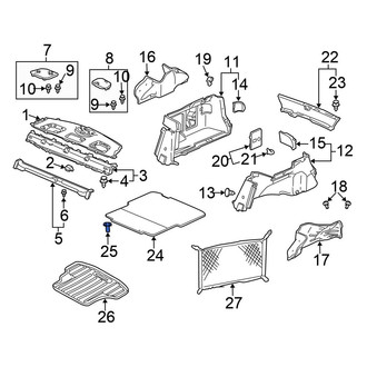 Honda OE - Deck Lid Trim Clip
