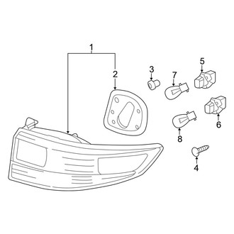 Honda OE - Rear Lamps - Tail Lamps (Sedan)