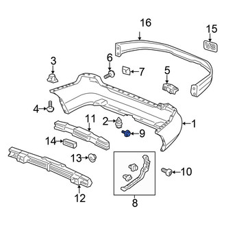 Honda OE - Quarter Panel Air Vent Grille Grommet
