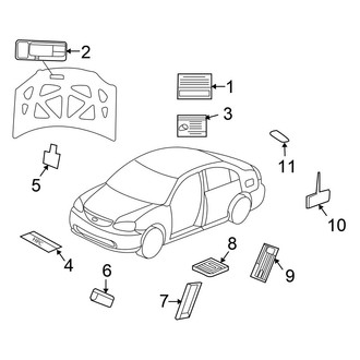 Honda OE - Information Labels - Labels (1.3L)
