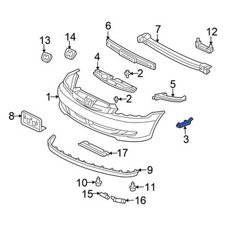 Honda OE - Front Left Bumper Cover Stop
