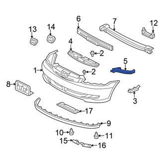 Honda OE - Front Left Bumper Cover Bracket