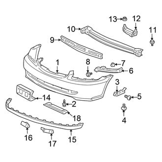Honda OE - Front Bumper - Bumper & Components (1.3L)
