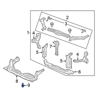 Honda OE - Radiator Support Splash Shield Clip