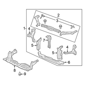 Honda OE - Radiator Support (1.3L)