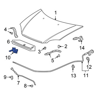 Honda OE - Front Hood Latch