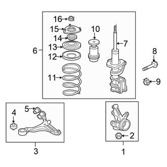 Honda OE - Front Suspension - Suspension Components