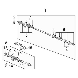 Honda OE - Front Suspension - Drive Axles