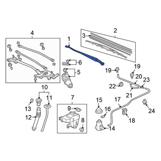 Honda OE - Left Wiper Arm