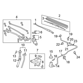 Honda OE - Windshield - Wiper & Washer Components