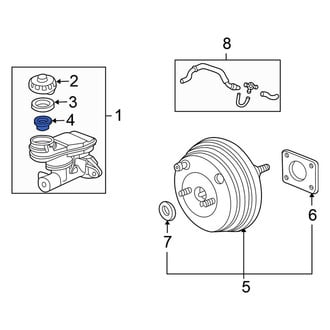 Honda OE - Brake Master Cylinder Reservoir Strainer