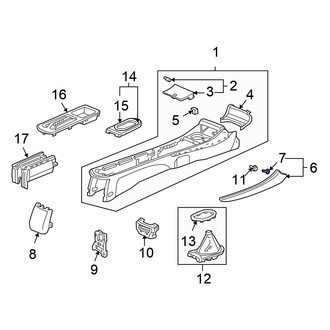 Honda OE - Front Console Trim Panel Clip