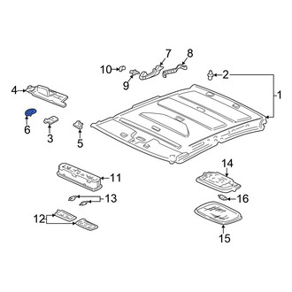 Honda OE - Sun Visor Cover