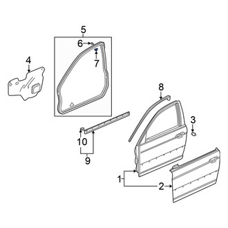 Honda OE - Front Door Seal Clip