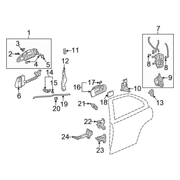 Exterior Door Handle Pad