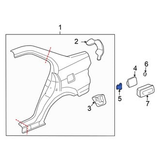 Honda OE - Rear Fuel Door Spring