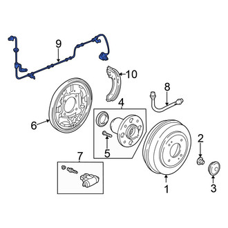 Honda OE - Rear Left ABS Wheel Speed Sensor