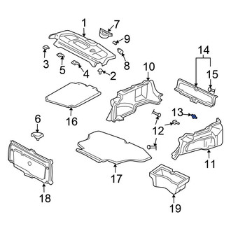Honda OE - Quarter Panel Trim Panel Clip