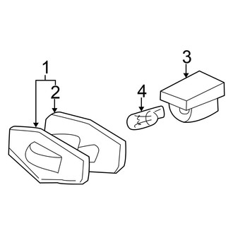Honda OE - Rear Lamps - License Lamps (Hybrid)