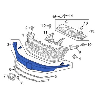 Honda OE - Front Center Grille Molding