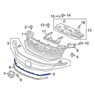 Honda OE - Front Upper Grille Molding