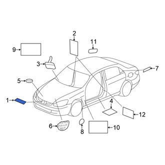 Honda OE - A/C System Information Label