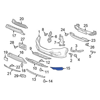 Honda OE - Front Left Fog Light Trim