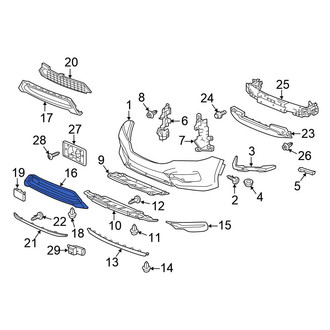 Honda OE - Front Lower Outer Grille