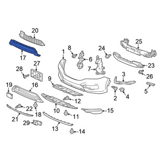 Honda OE - Front Lower Outer Grille