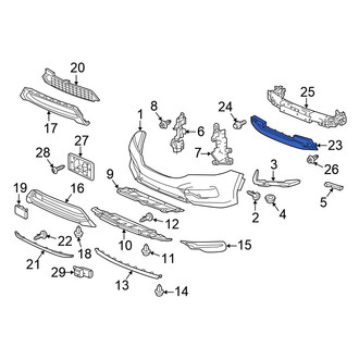 Honda OE - Front Bumper Impact Absorber