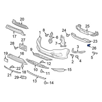 Honda OE - Bumper Impact Bar Bolt