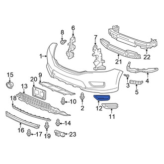 Honda OE - Front Left Fog Light Trim
