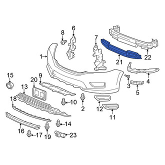Honda OE - Front Bumper Impact Absorber