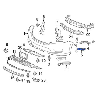 Honda OE - Front Left Bumper Guide