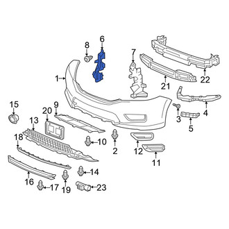 Honda OE - Front Right Radiator Support Air Duct