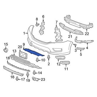 Honda OE - Front Lower Radiator Support Air Duct