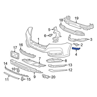 Honda OE - Front Right Bumper Guide