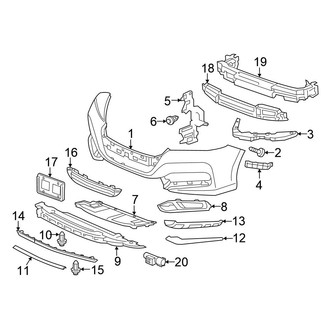 Honda OE - Front Bumper - Bumper & Components (Plug-In)