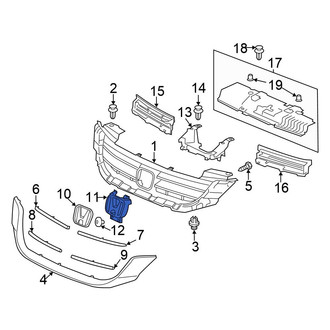 Honda OE - Grille Emblem Bracket
