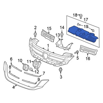 Honda OE - Front Radiator Support Access Cover