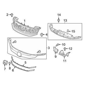Honda OE - Grille & Components (Hybrid / Hybrid EX-L / Hybrid Touring)